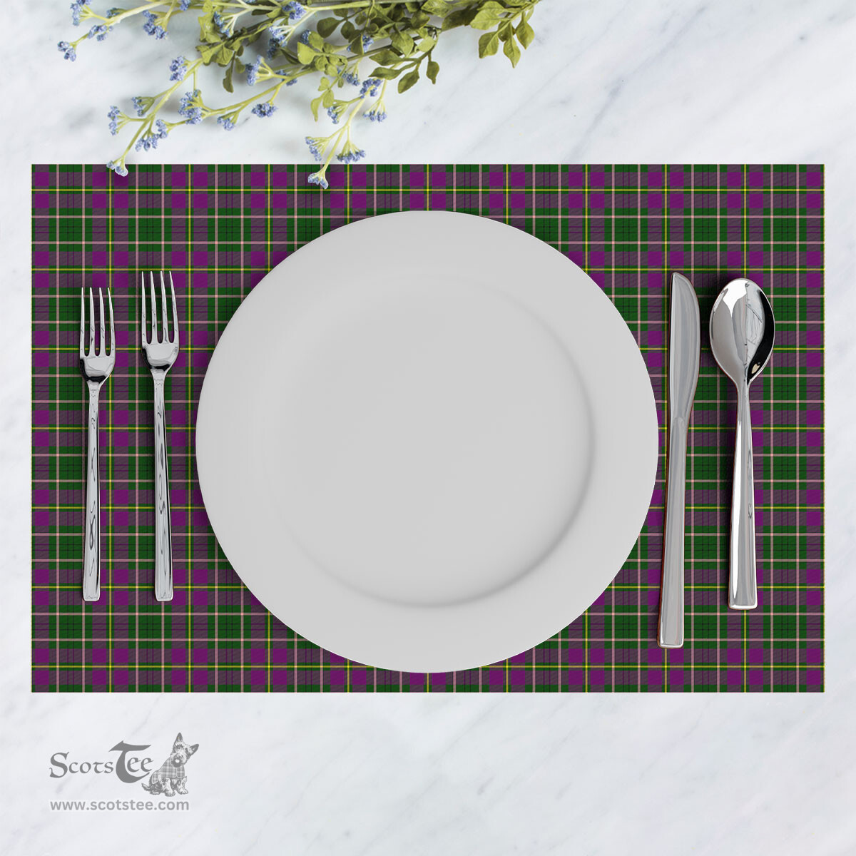 Scottish Tailyour Clan Tartan Placemat - Tartan Kitchen Decor Scottish Plaid Tartan Plaid - ScotsTee - scotstee.com