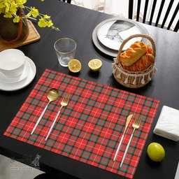 Scottish Stewart (Stuart) of Bute Clan Tartan Placemat - Tartan Kitchen Decor Scottish Plaid Tartan Plaid - ScotsTee - scotstee.com
