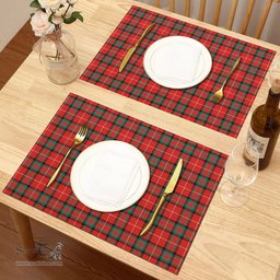 Scottish Stewart (Stuart) of Bute Clan Tartan Placemat - Tartan Kitchen Decor Scottish Plaid Tartan Plaid - ScotsTee - scotstee.com