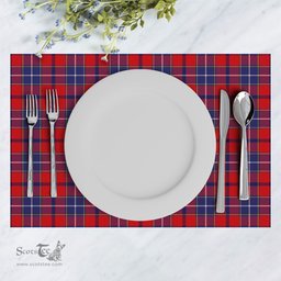 Scottish Wishart Dress Clan Tartan Placemat - Tartan Kitchen Decor Scottish Plaid Tartan Plaid - ScotsTee - scotstee.com