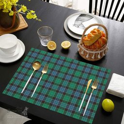 Scottish Stewart Old Ancient Clan Tartan Placemat - Tartan Kitchen Decor Scottish Plaid Tartan Plaid - ScotsTee - scotstee.com