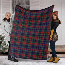 Scottish Allison Red Clan Tartan Blanket Tartan Plaid Sherpa Blanket Scottish Plaid Tartan Plaid - ScotsTee - scotstee.com