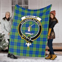 Scottish Barclay Hunting Ancient Clan Tartan Blanket with Family Crest Tartan Plaid Sherpa Blanket Scottish Plaid Tartan Plaid - ScotsTee - scotstee.com