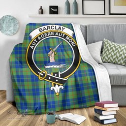 Scottish Barclay Hunting Ancient Clan Tartan Blanket with Family Crest Tartan Plaid Sherpa Blanket Scottish Plaid Tartan Plaid - ScotsTee - scotstee.com