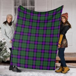 Scottish Armstrong Modern Clan Tartan Blanket Tartan Plaid Sherpa Blanket Scottish Plaid Tartan Plaid - ScotsTee - scotstee.com