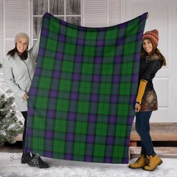Scottish Armstrong Clan Tartan Blanket Tartan Plaid Sherpa Blanket Scottish Plaid Tartan Plaid - ScotsTee - scotstee.com