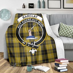 Scottish Barclay Dress Clan Tartan Blanket with Family Crest Tartan Plaid Sherpa Blanket Scottish Plaid Tartan Plaid - ScotsTee - scotstee.com
