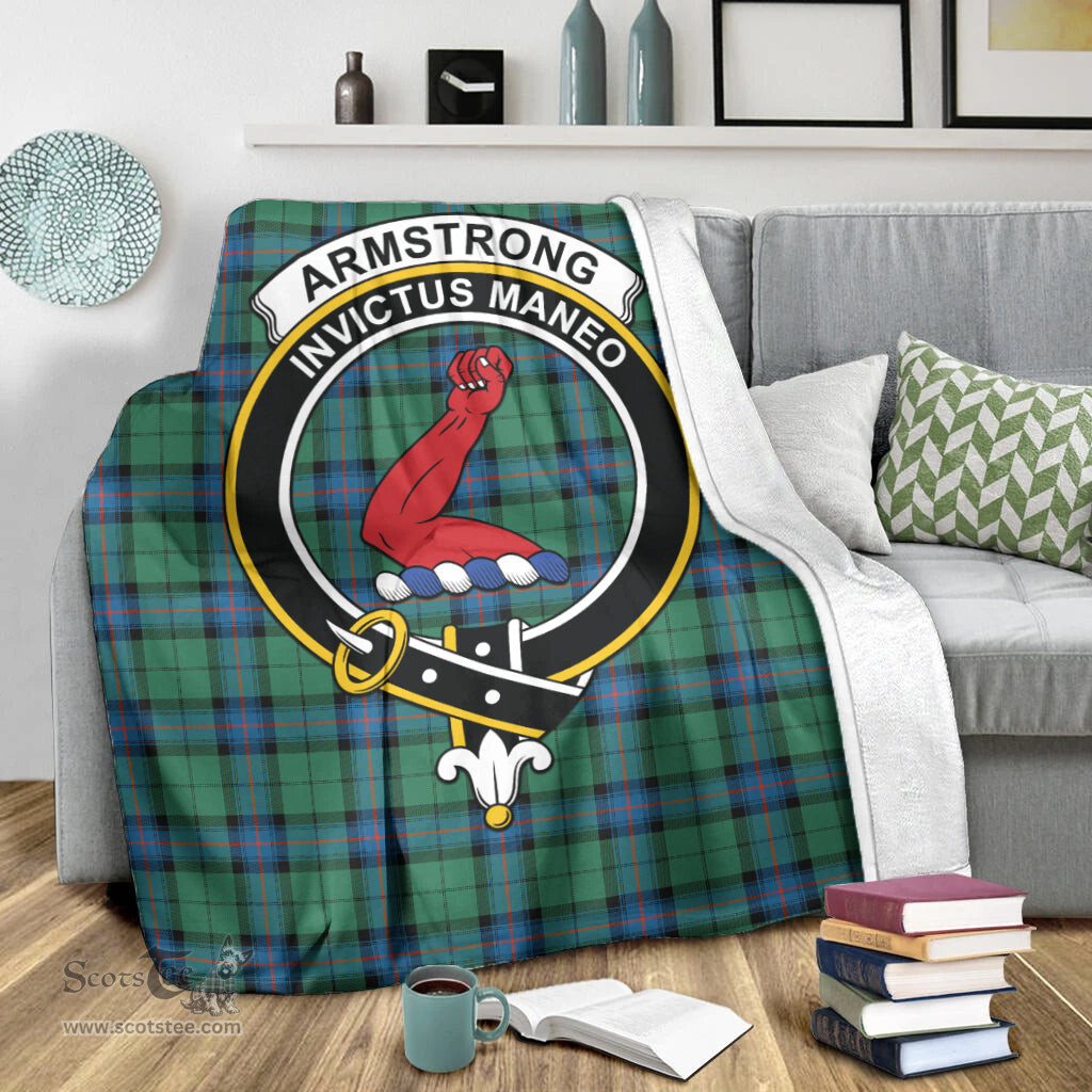 Scottish Armstrong Ancient Clan Tartan Blanket with Family Crest Tartan Plaid Sherpa Blanket Scottish Plaid Tartan Plaid - ScotsTee - scotstee.com