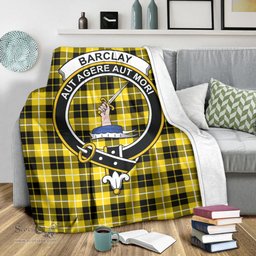 Scottish Barclay Dress Modern Clan Tartan Blanket with Family Crest Tartan Plaid Sherpa Blanket Scottish Plaid Tartan Plaid - ScotsTee - scotstee.com