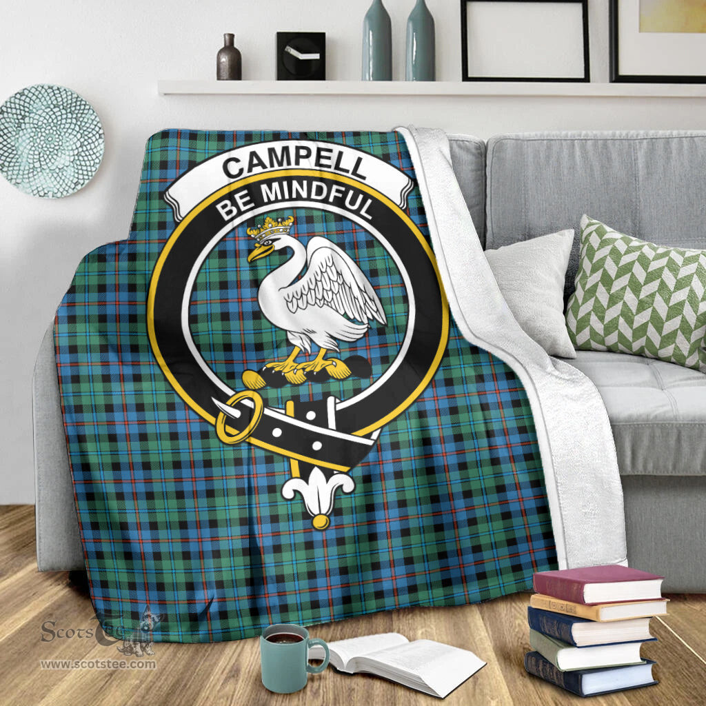 Scottish Campbell of Cawdor Ancient Clan Tartan Blanket with Family Crest Tartan Plaid Sherpa Blanket Scottish Plaid Tartan Plaid - ScotsTee - scotstee.com