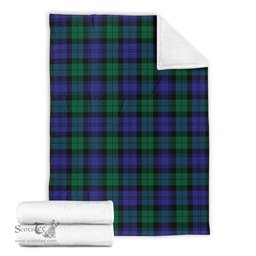Scottish Black Watch Modern Clan Tartan Blanket Tartan Plaid Sherpa Blanket Scottish Plaid Tartan Plaid - ScotsTee - scotstee.com