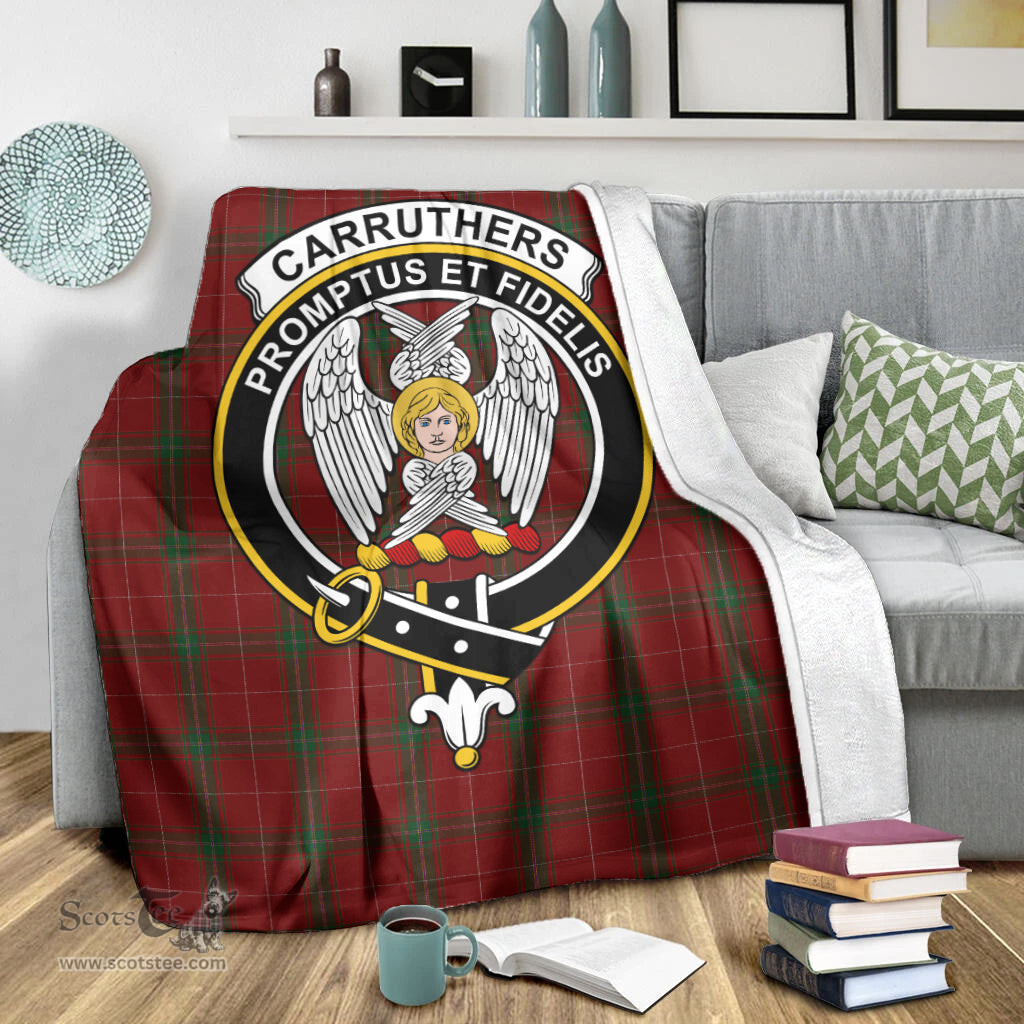Scottish Carruthers Clan Tartan Blanket with Family Crest Tartan Plaid Sherpa Blanket Scottish Plaid Tartan Plaid - ScotsTee - scotstee.com