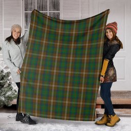 Scottish Chisholm Hunting Clan Tartan Blanket Tartan Plaid Sherpa Blanket Scottish Plaid Tartan Plaid - ScotsTee - scotstee.com