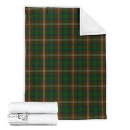 Scottish Chisholm Hunting Clan Tartan Blanket Tartan Plaid Sherpa Blanket Scottish Plaid Tartan Plaid - ScotsTee - scotstee.com