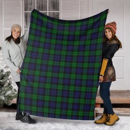 Scottish Black Watch Clan Tartan Blanket Tartan Plaid Sherpa Blanket Scottish Plaid Tartan Plaid - ScotsTee - scotstee.com