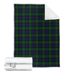 Scottish Black Watch Clan Tartan Blanket Tartan Plaid Sherpa Blanket Scottish Plaid Tartan Plaid - ScotsTee - scotstee.com