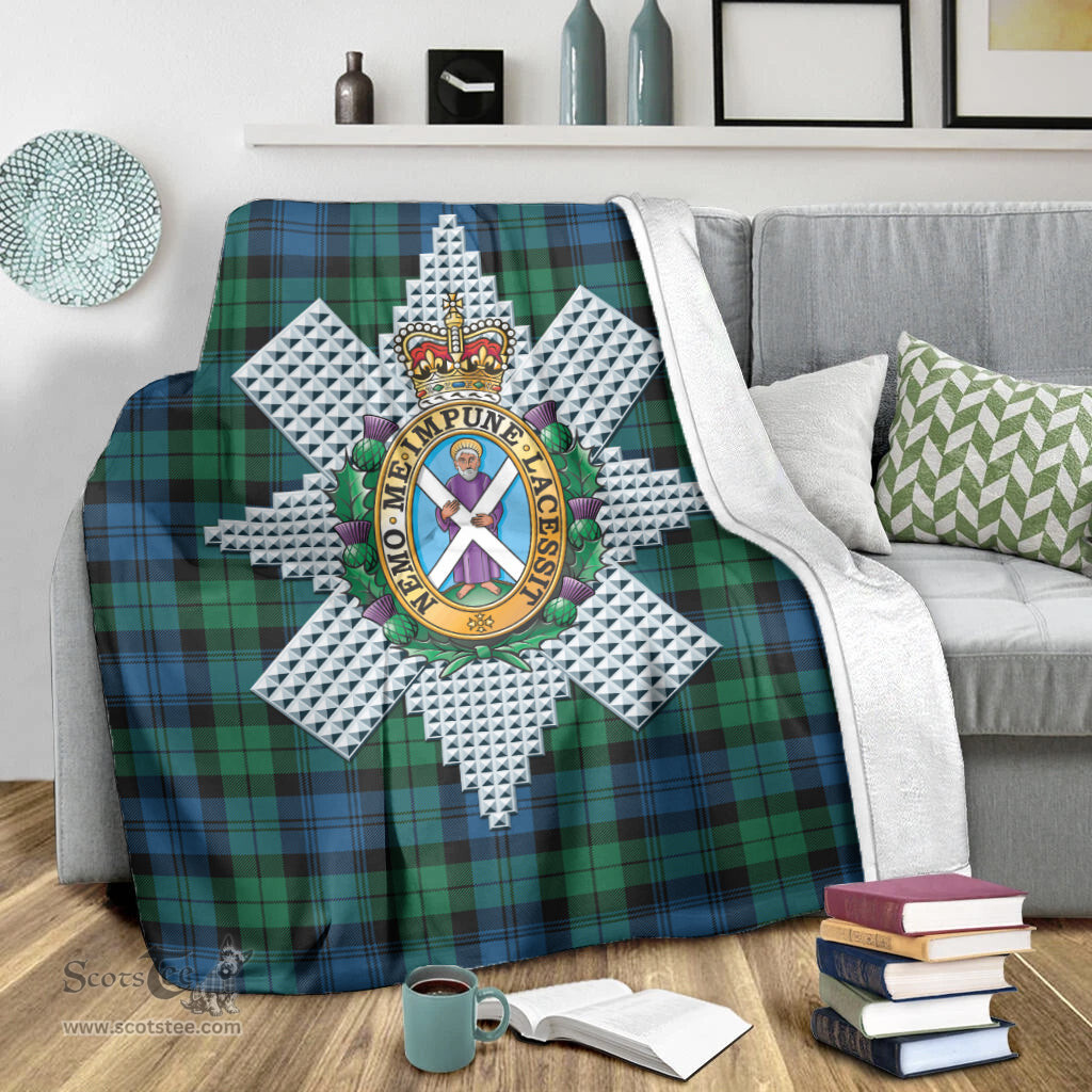 Scottish Black Watch Ancient Clan Tartan Blanket with Family Crest Tartan Plaid Sherpa Blanket Scottish Plaid Tartan Plaid - ScotsTee - scotstee.com