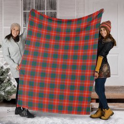 Scottish Chisholm Ancient Clan Tartan Blanket Tartan Plaid Sherpa Blanket Scottish Plaid Tartan Plaid - ScotsTee - scotstee.com