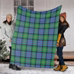 Scottish Bowie Ancient Clan Tartan Blanket Tartan Plaid Sherpa Blanket Scottish Plaid Tartan Plaid - ScotsTee - scotstee.com