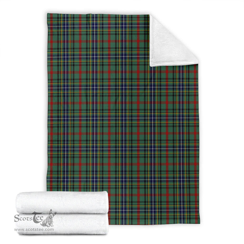 Scottish Bisset Clan Tartan Blanket Tartan Plaid Sherpa Blanket Scottish Plaid Tartan Plaid - ScotsTee - scotstee.com