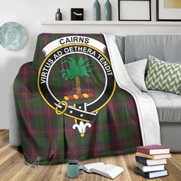 Scottish Cairns Clan Tartan Blanket with Family Crest Tartan Plaid Sherpa Blanket Scottish Plaid Tartan Plaid - ScotsTee - scotstee.com