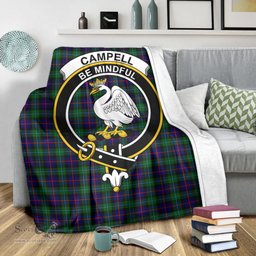 Scottish Campbell of Cawdor Modern Clan Tartan Blanket with Family Crest Tartan Plaid Sherpa Blanket Scottish Plaid Tartan Plaid - ScotsTee - scotstee.com