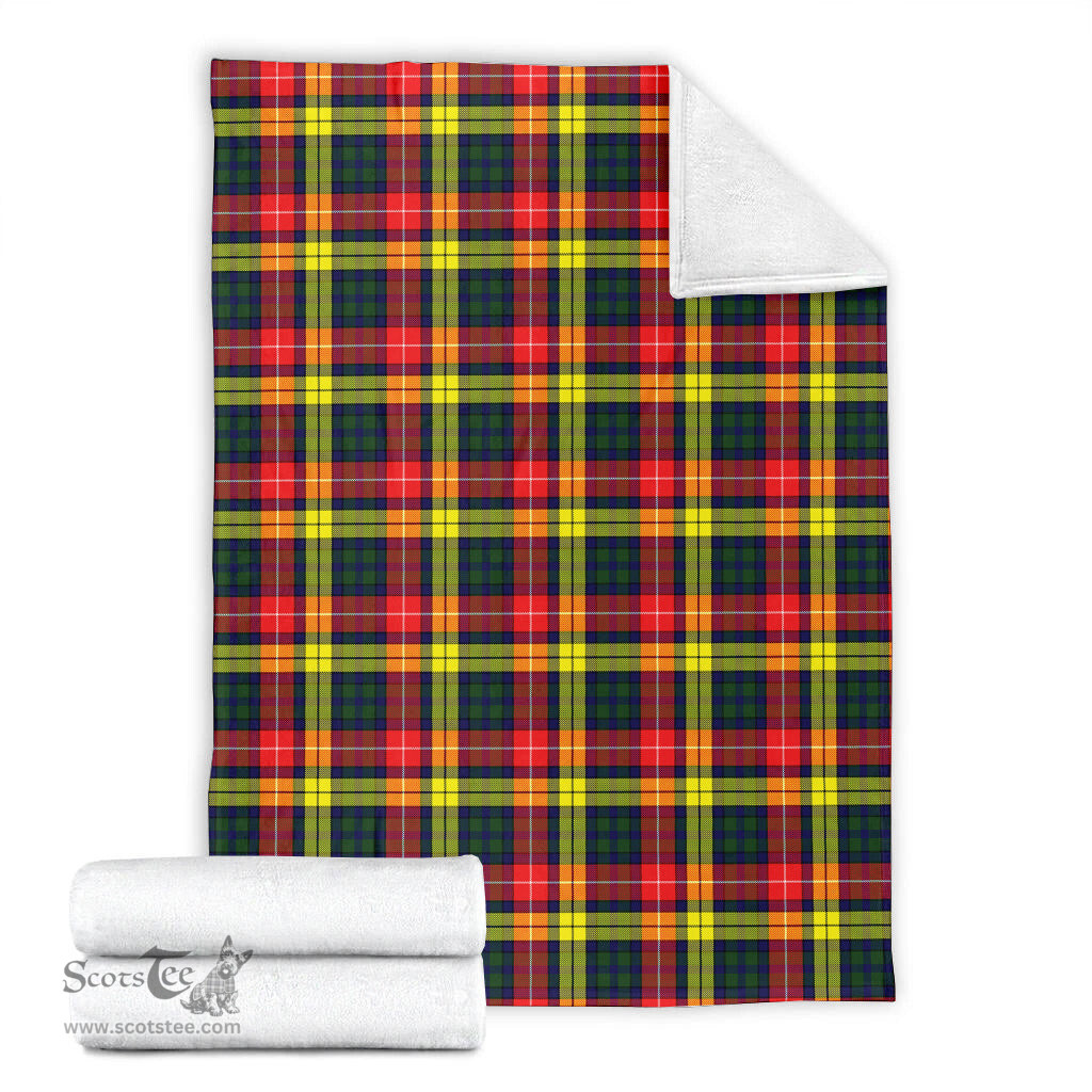 Scottish Buchanan Modern Clan Tartan Blanket Tartan Plaid Sherpa Blanket Scottish Plaid Tartan Plaid - ScotsTee - scotstee.com