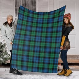 Scottish Black Watch Ancient Clan Tartan Blanket Tartan Plaid Sherpa Blanket Scottish Plaid Tartan Plaid - ScotsTee - scotstee.com