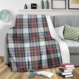 Scottish Dennistoun Clan Tartan Blanket Tartan Plaid Sherpa Blanket Scottish Plaid Tartan Plaid - ScotsTee - scotstee.com