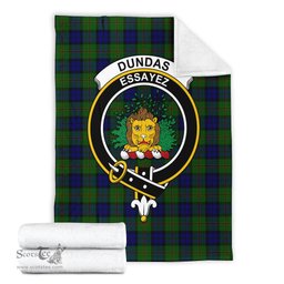 Scottish Dundas Modern Clan Tartan Blanket with Family Crest Tartan Plaid Sherpa Blanket Scottish Plaid Tartan Plaid - ScotsTee - scotstee.com