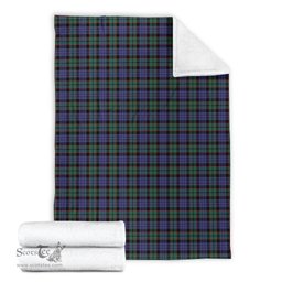 Scottish Fletcher Modern Clan Tartan Blanket Tartan Plaid Sherpa Blanket Scottish Plaid Tartan Plaid - ScotsTee - scotstee.com