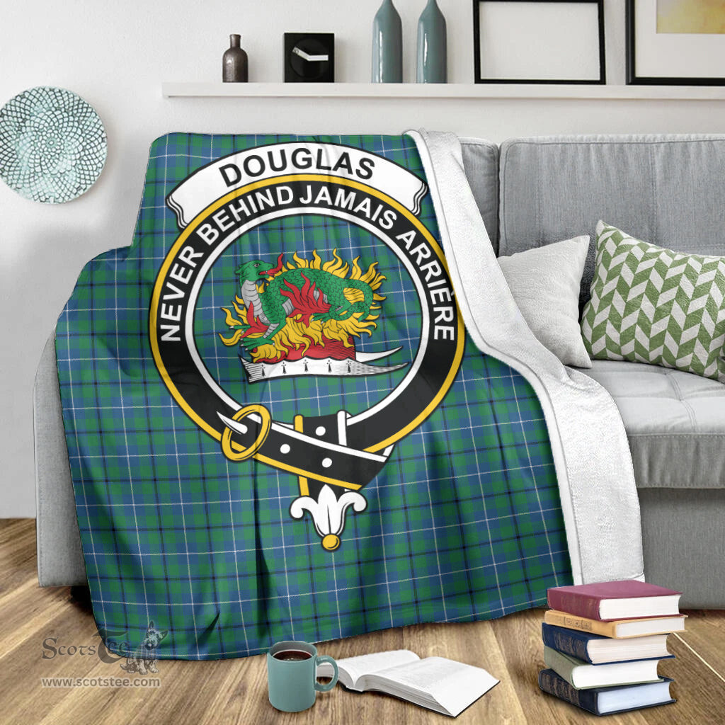 Scottish Douglas Ancient Clan Tartan Blanket with Family Crest Tartan Plaid Sherpa Blanket Scottish Plaid Tartan Plaid - ScotsTee - scotstee.com