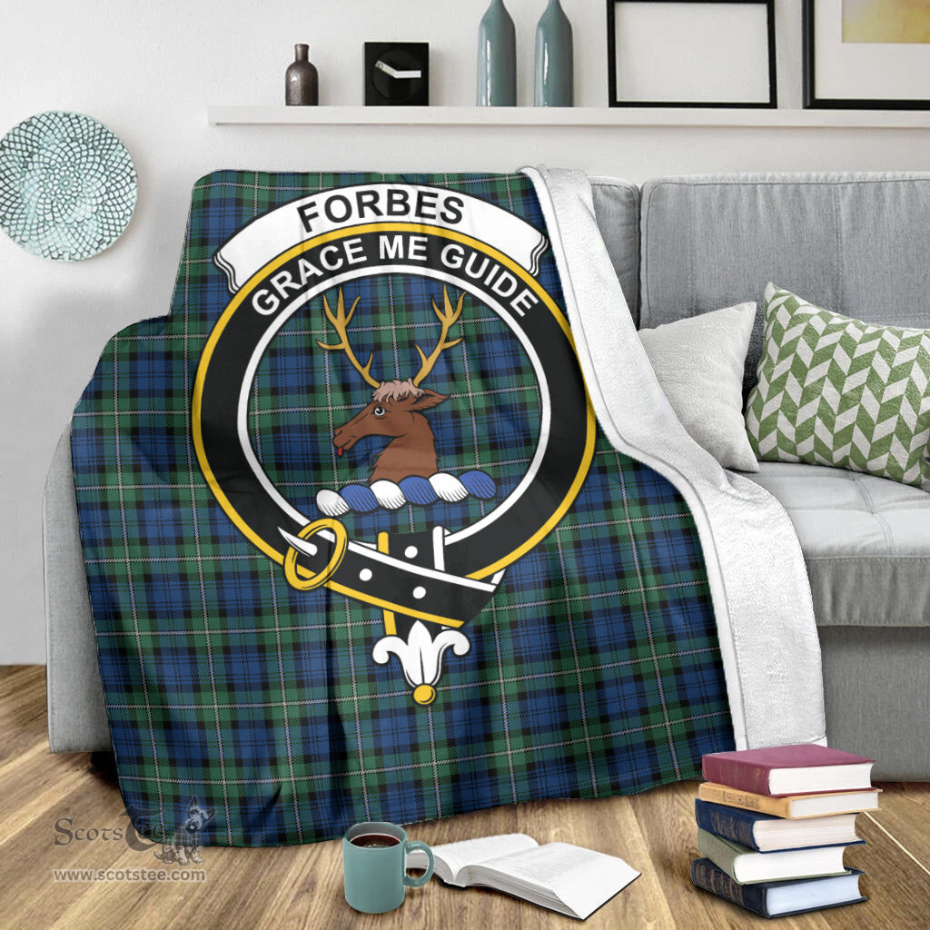 Scottish Forbes Ancient Clan Tartan Blanket with Family Crest Tartan Plaid Sherpa Blanket Scottish Plaid Tartan Plaid - ScotsTee - scotstee.com