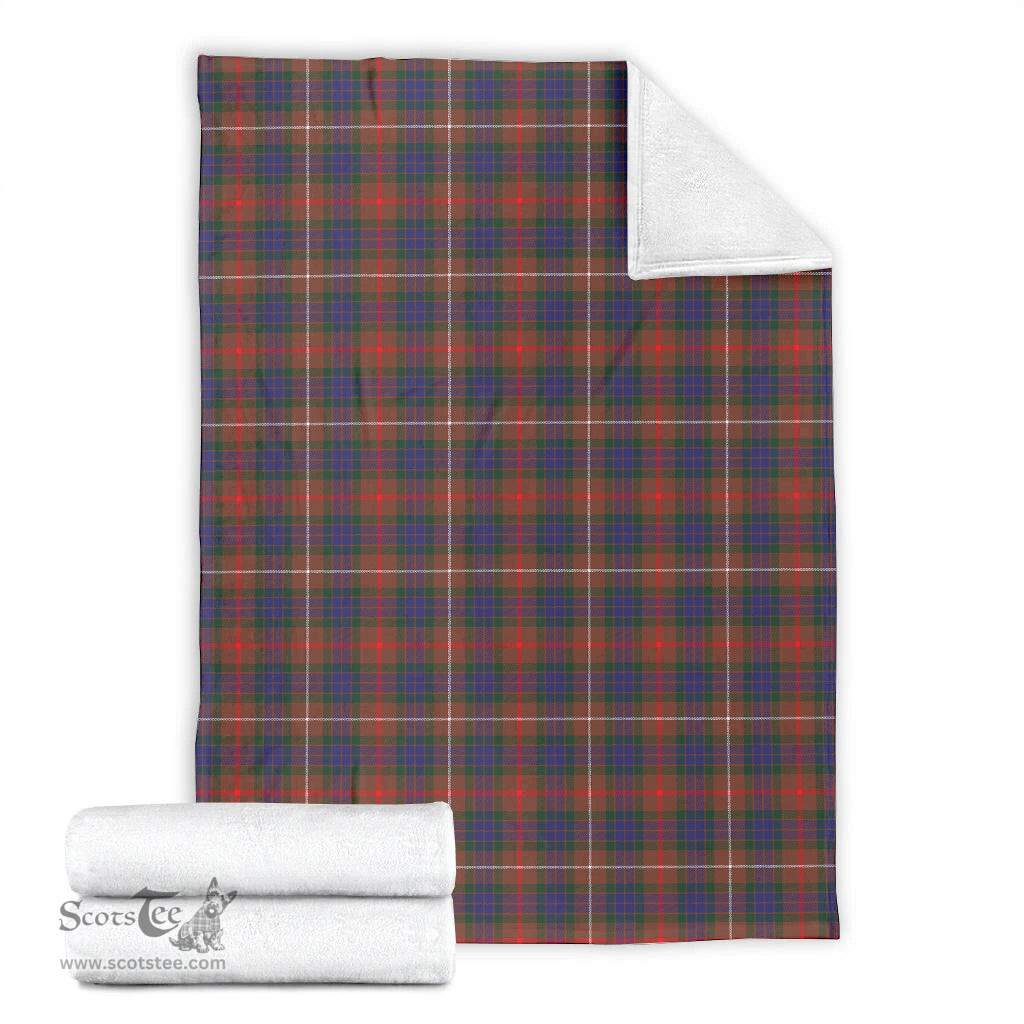 Scottish Fraser Hunting Modern Clan Tartan Blanket Tartan Plaid Sherpa Blanket Scottish Plaid Tartan Plaid - ScotsTee - scotstee.com