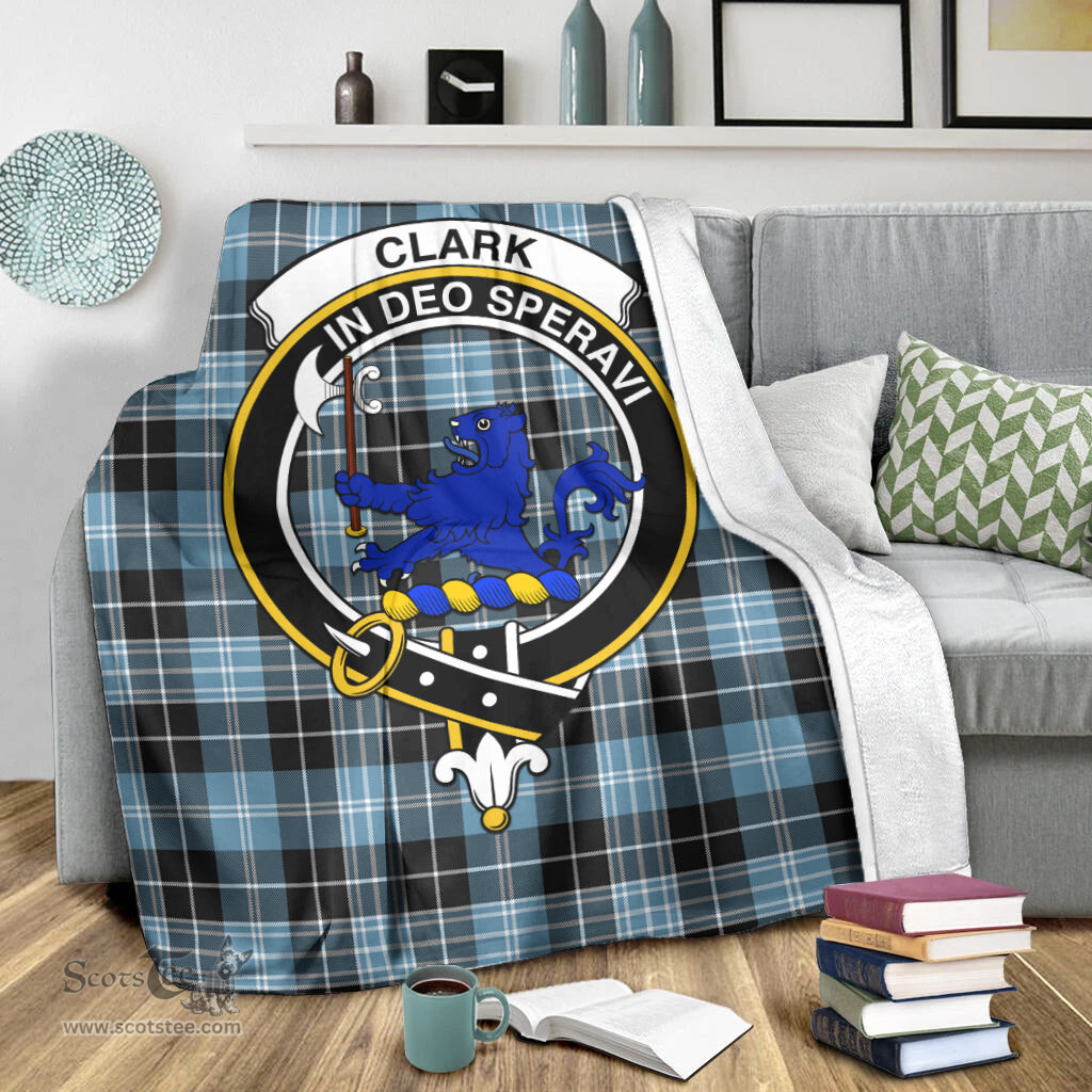 Scottish Clark (Lion) Ancient Clan Tartan Blanket with Family Crest Tartan Plaid Sherpa Blanket Scottish Plaid Tartan Plaid - ScotsTee - scotstee.com