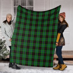 Scottish Douglas Black Clan Tartan Blanket Tartan Plaid Sherpa Blanket Scottish Plaid Tartan Plaid - ScotsTee - scotstee.com