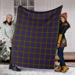 Scottish Durie Clan Tartan Blanket Tartan Plaid Sherpa Blanket Scottish Plaid Tartan Plaid - ScotsTee - scotstee.com