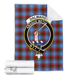 Scottish Dalmahoy Clan Tartan Blanket with Family Crest Tartan Plaid Sherpa Blanket Scottish Plaid Tartan Plaid - ScotsTee - scotstee.com
