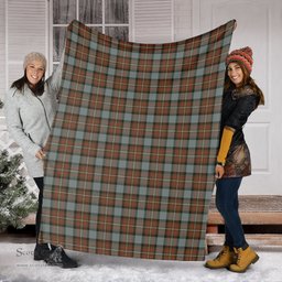 Scottish Ferguson Weathered Clan Tartan Blanket Tartan Plaid Sherpa Blanket Scottish Plaid Tartan Plaid - ScotsTee - scotstee.com
