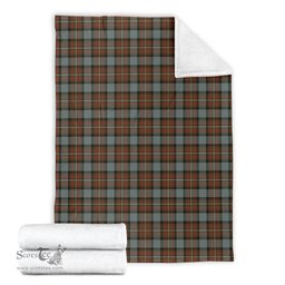 Scottish Ferguson Weathered Clan Tartan Blanket Tartan Plaid Sherpa Blanket Scottish Plaid Tartan Plaid - ScotsTee - scotstee.com