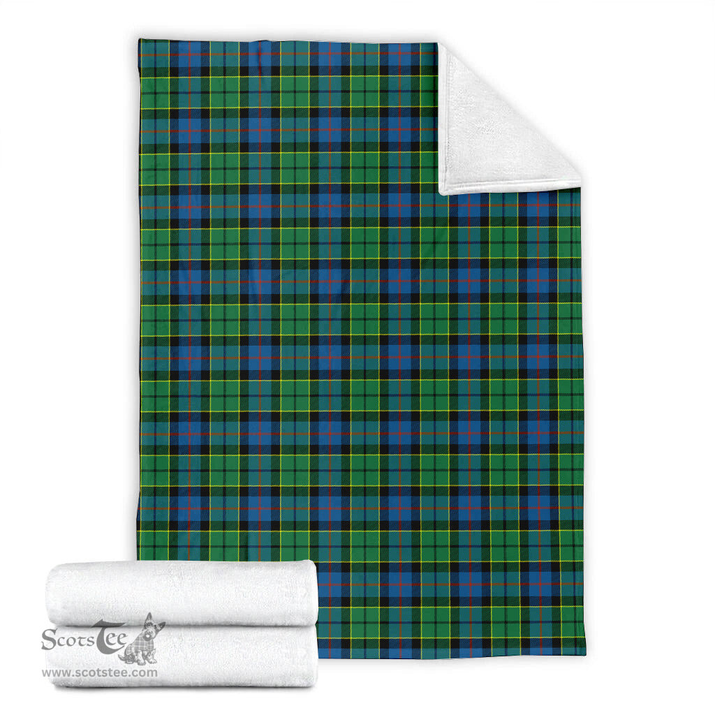 Scottish Forsyth Ancient Clan Tartan Blanket Tartan Plaid Sherpa Blanket Scottish Plaid Tartan Plaid - ScotsTee - scotstee.com