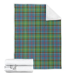 Scottish Colville Clan Tartan Blanket Tartan Plaid Sherpa Blanket Scottish Plaid Tartan Plaid - ScotsTee - scotstee.com