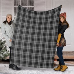 Scottish Douglas Grey Clan Tartan Blanket Tartan Plaid Sherpa Blanket Scottish Plaid Tartan Plaid - ScotsTee - scotstee.com