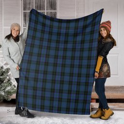Scottish Clergy Blue Clan Tartan Blanket Tartan Plaid Sherpa Blanket Scottish Plaid Tartan Plaid - ScotsTee - scotstee.com