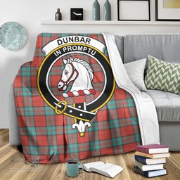 Scottish Dunbar Ancient Clan Tartan Blanket with Family Crest Tartan Plaid Sherpa Blanket Scottish Plaid Tartan Plaid - ScotsTee - scotstee.com
