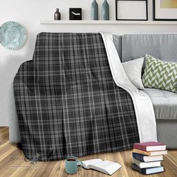 Scottish Clergy Grey Clan Tartan Blanket Tartan Plaid Sherpa Blanket Scottish Plaid Tartan Plaid - ScotsTee - scotstee.com
