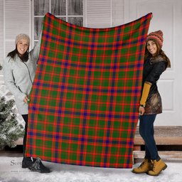 Scottish Kinninmont Clan Tartan Blanket Tartan Plaid Sherpa Blanket Scottish Plaid Tartan Plaid - ScotsTee - scotstee.com