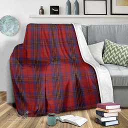 Scottish Leslie Red Clan Tartan Blanket Tartan Plaid Sherpa Blanket Scottish Plaid Tartan Plaid - ScotsTee - scotstee.com