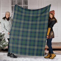 Scottish Kennedy Modern Clan Tartan Blanket Tartan Plaid Sherpa Blanket Scottish Plaid Tartan Plaid - ScotsTee - scotstee.com
