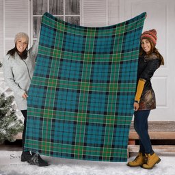 Scottish Kirkpatrick Clan Tartan Blanket Tartan Plaid Sherpa Blanket Scottish Plaid Tartan Plaid - ScotsTee - scotstee.com